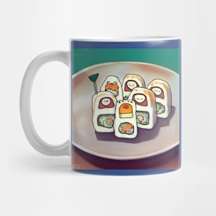 Kawaii Anime Sushi Mug